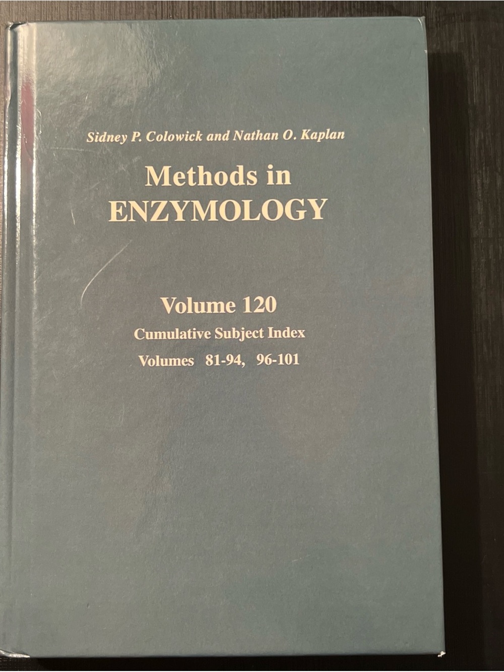 Methods in Enzymology Volume 120 Hardcover - Blue